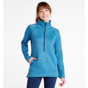 Women's FlexForward Quilted Half-Zip Pullover, Blue, size Med
